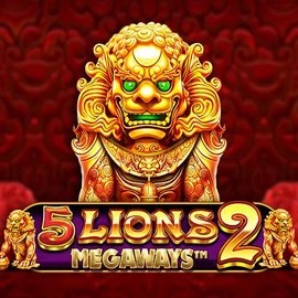 5 Lions Megaways 2 online game logo by Pragmatic Play on casinospinsy.eu
