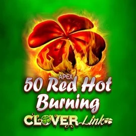 50 Red Hot Burning Clover Links logo – Slots by Novomatic at Spinsy Casino