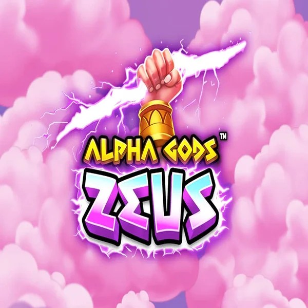 Alpha Gods Zeus logo – Slots by PearFiction Studios at Spinsy Casino