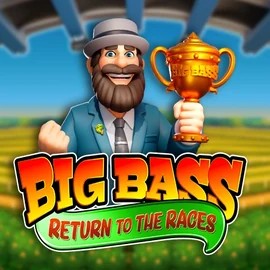 Big Bass Return to the Races game by Pragmatic Play – logo hosted on Spinsy Casino