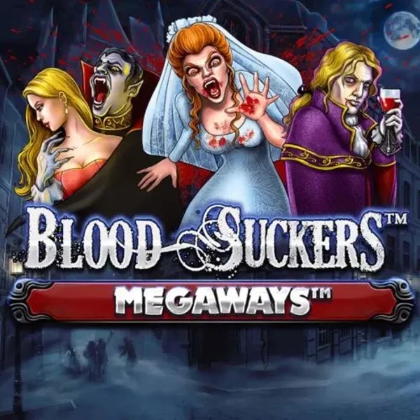 Slots logo of Blood Suckers Megaways from Red Tiger Gaming at Spinsy Casino