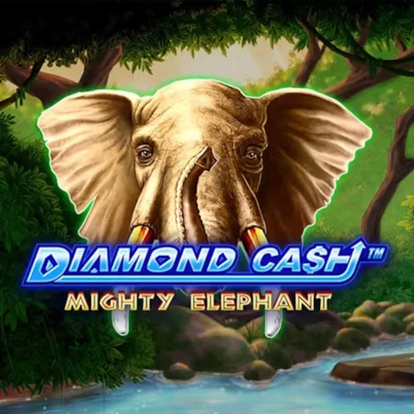 Diamond Cash Mighty Elephant slot logo by Greentube at Spinsy Casino