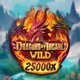 Dragons of Arcane Wild online game logo by Foxium on casinospinsy.eu