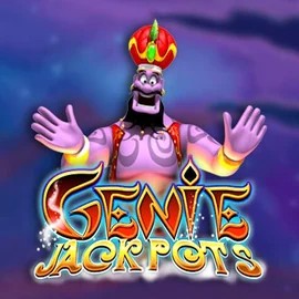Genie Jackpots slot visual from Blueprint Gaming available on casinospinsy.eu