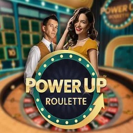 PowerUP Roulette logo by Pragmatic Play at Spinsy Casino