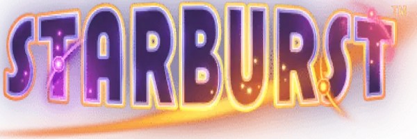 Slots logo of Starburst from NetEnt at Spinsy Casino