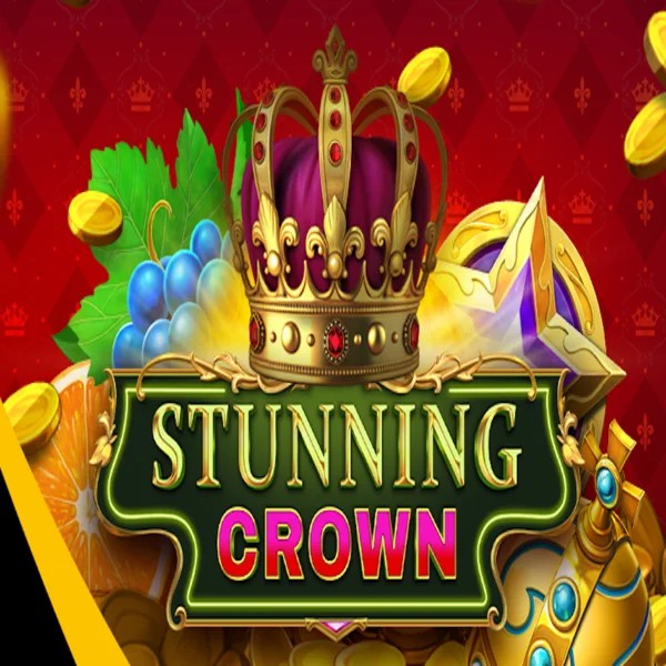 Stunning Crown slot logo by BF Games at Spinsy Casino