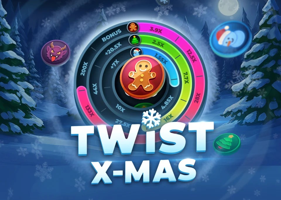 Official Casino Games logo: Twist X-mas by InOut at Spinsy Casino